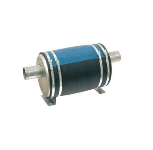 Waterlock / uitlaatdemper RVS 316 - rechte aansluiting