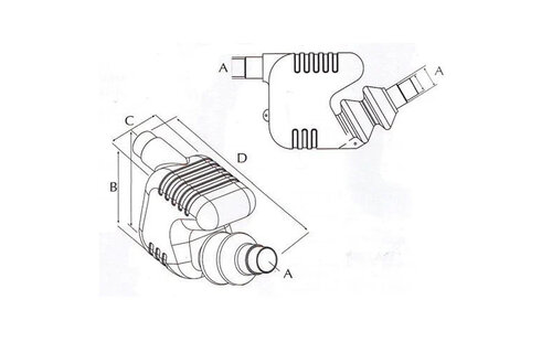 Kunststof waterlock/uitlaatdemper 33 litr. tot 150pk