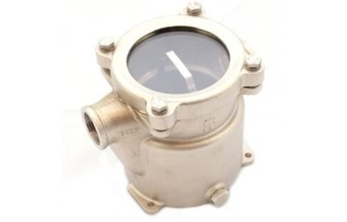 Brons-Vernikkelde koelwaterfilters (robuust) met RVS 316 zeef