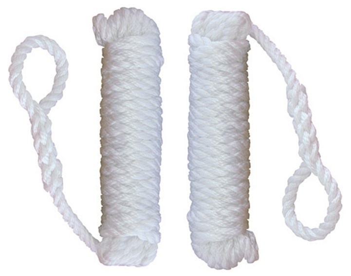 2 stuks fenderlijn | Wit | 2,5 m