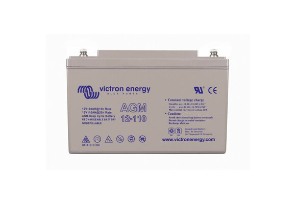 AGM Deep Cycle accu met schroefdraad 12V/110Ah (M8)