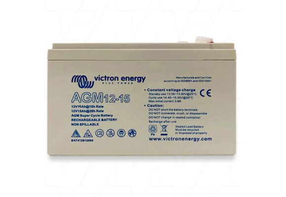 AGM Super Cycle accu 12V/15Ah (Faston)