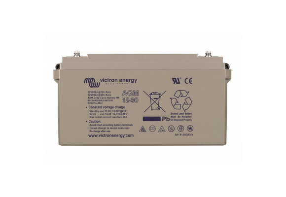 AGM Deep Cycle accu met schroefdraad 12V/90Ah (M6)