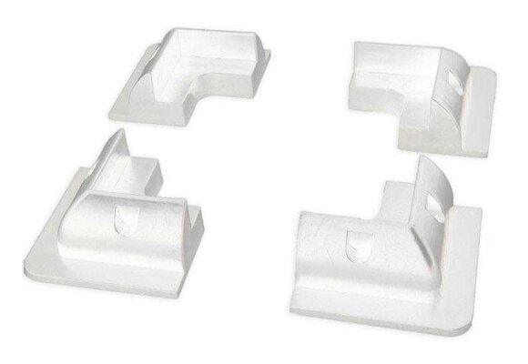 Hoekblokken wit zonnepaneel (set van 4)