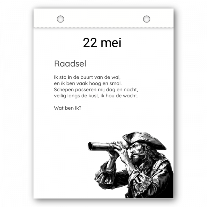 Zeilen scheurkalender