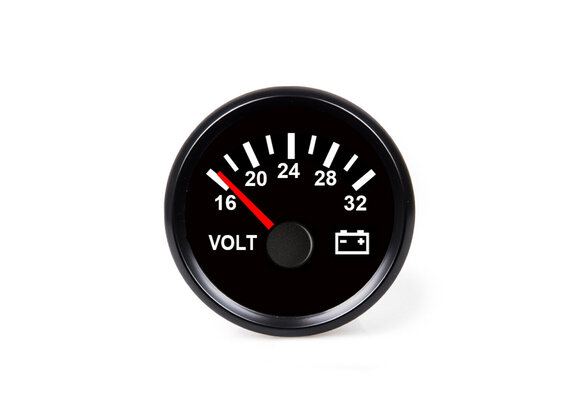 Hollex | Voltmeter | Zwart 18-32V