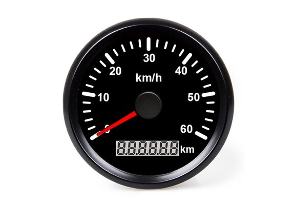 Hollex | GPS Snelheidsmeter | Zwart 0-60km/h 9-32V