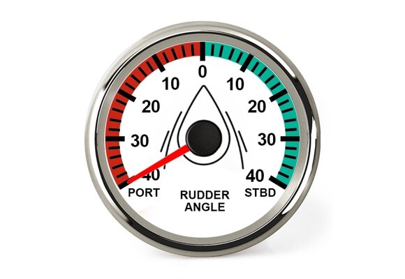 Hollex | Roerstandmeter | Wit/RVS 9-32V ø85mm