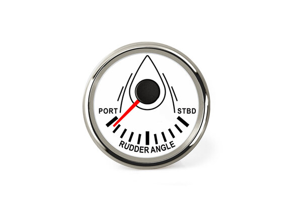 Hollex | Roerstandmeter | Wit/RVS 9-32V ø52mm