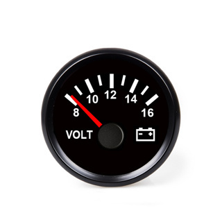 Hollex | Voltmeter | Zwart 8-16V