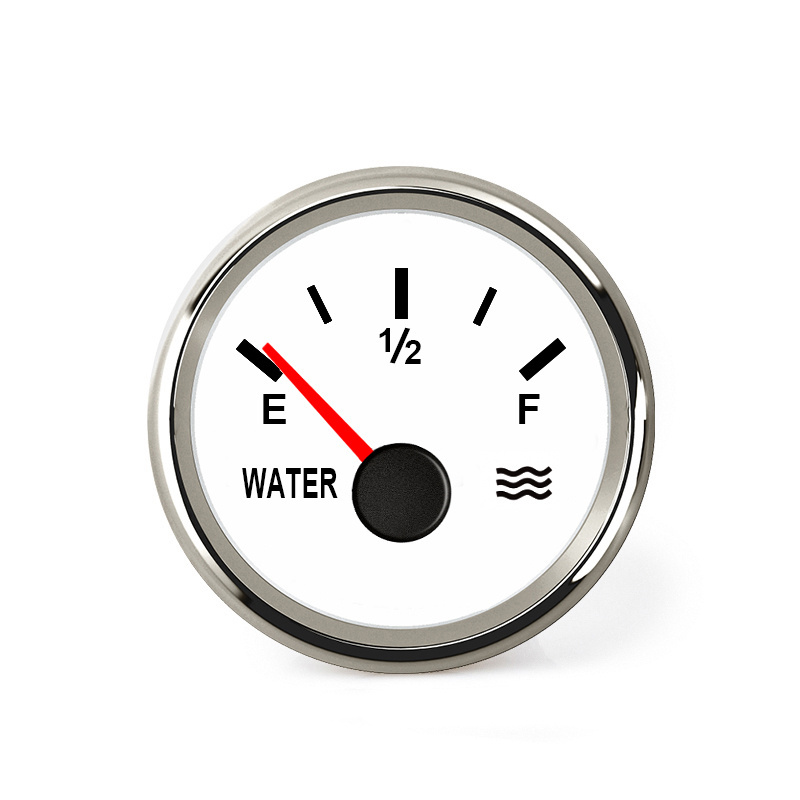 Hollex | Drinkwatermeter 9-32V | Wit/RVS 0-190Ohm