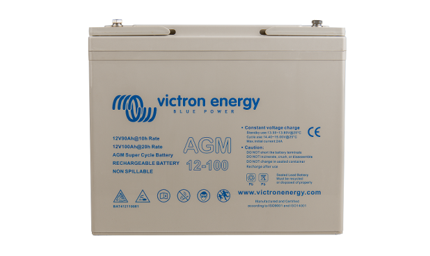 AGM Super Cycle accu met schroefdraad 12V/100Ah (M6)