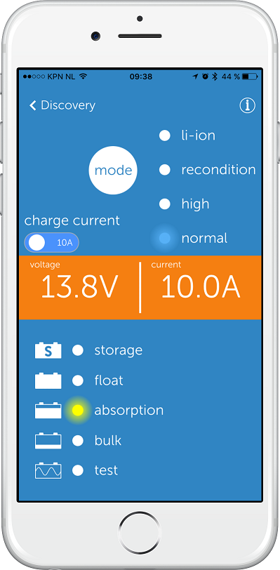 Blue Smart IP65 Charger 12/10 + DC connector