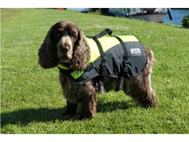 Besto Hondenzwemvest Deluxe Geel