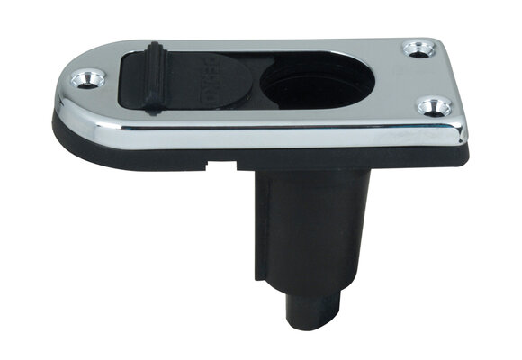 Perko rvs basis 1047 rechthoekig vlak met schuifafsluiting hoek 0°