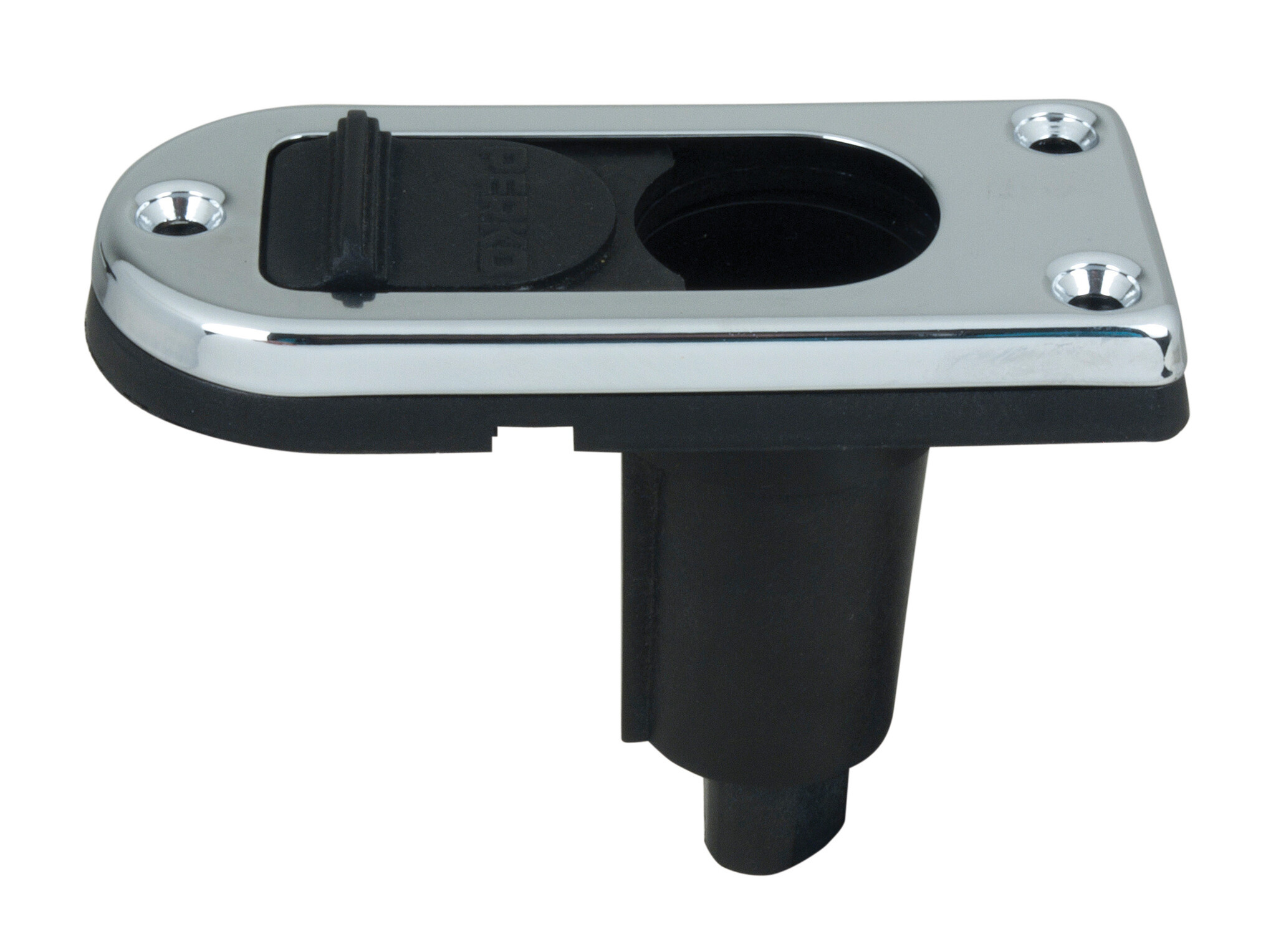 Perko rvs basis 1047 rechthoekig vlak met schuifafsluiting hoek 0°