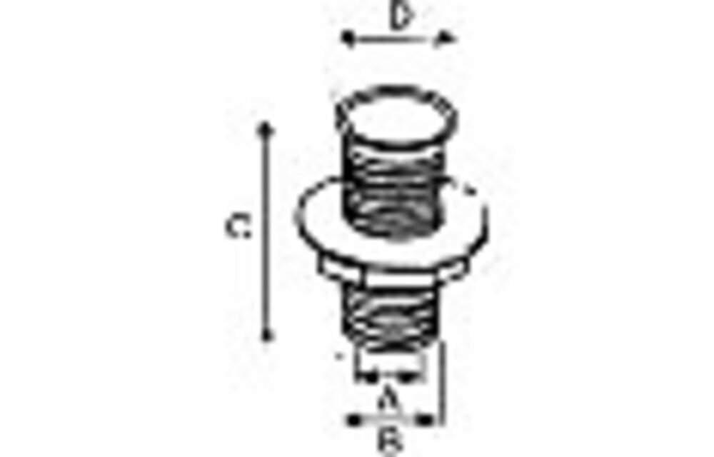 allpa Kunststof doorvoer (loospijp), Ø22mm, L=62mm, zwart