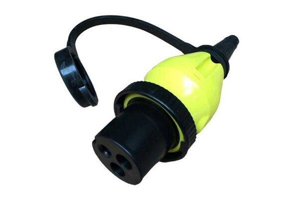 Plug 16A / 250V (2p/3w) voor walstroom aansluiting