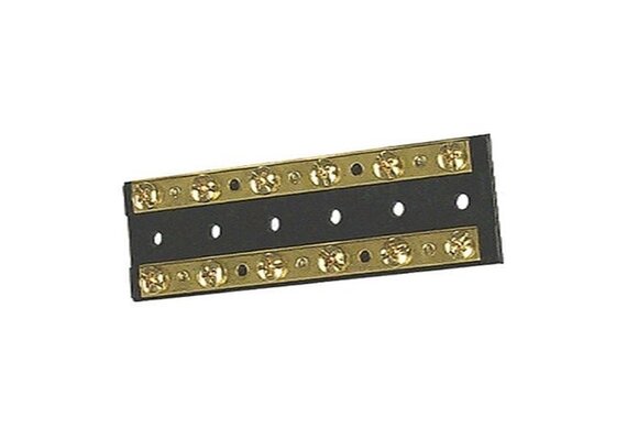 Verbindingsstrip met 2 massief koperen strips