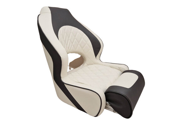 Bootstoel Diamond Moon wit/antraciet