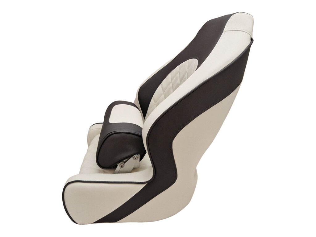 Bootstoel Diamond Moon wit/antraciet