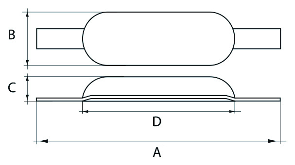 Aluminium anodes met strip