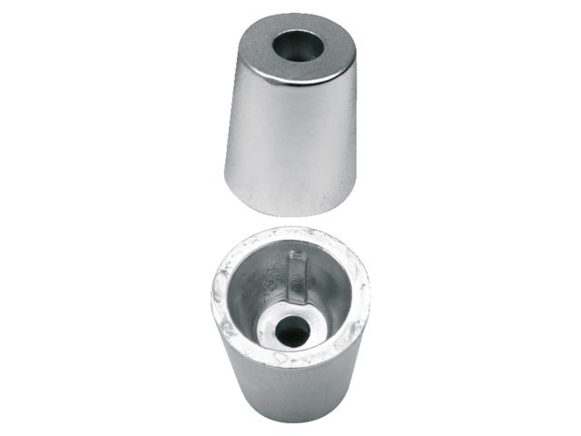 Schroefas anode zink conisch