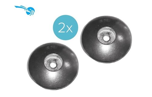 Zink Roerblad anodes 2 stuk