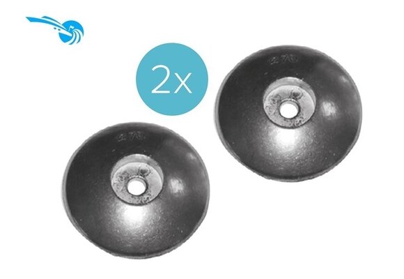 Zink Roerblad anodes 2 stuks