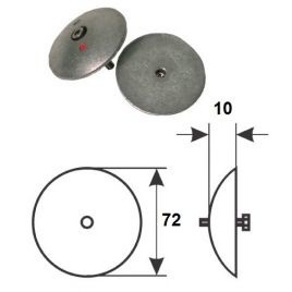 Zink Roerblad anodes 2 stuk