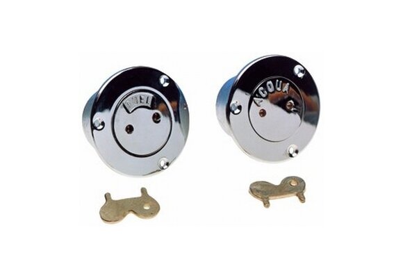 Messing verchroomde dekvuldoppen