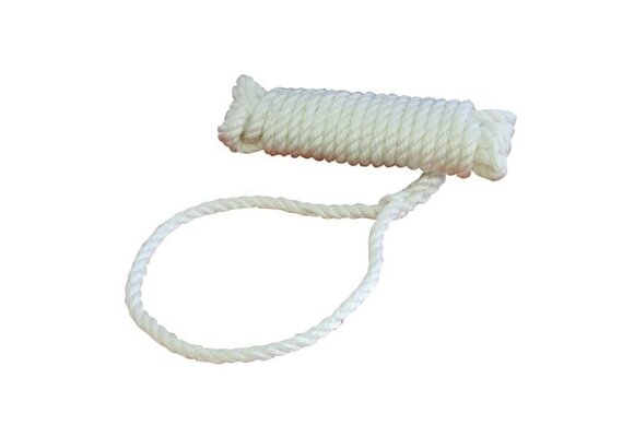 Talamex - Landvast polyester 3-strengs | Wit