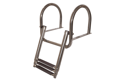 Prince Telescopische zwemtrap voor zwemplateau; 3+1 ovale treden