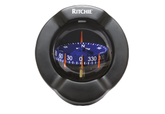 Ritchie Kompas model Helmsman HV-76  12V  schotkompas  roos Ø93 5mm / 5º  zwart