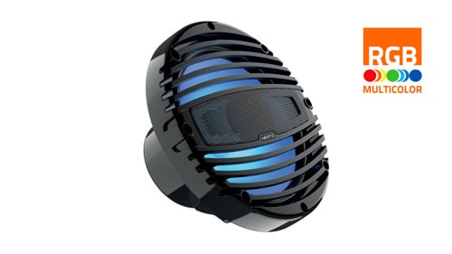 Hertz - HMX 8-LD-TC- 8" Marine high performance coax speakers | Zwart (RGB led), set van 2