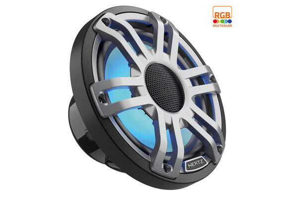 Hertz - HMX 6.5 S-LD-G-6.5" Marine Sport high performance coax speakers | Grijs (RGB led), set van 2