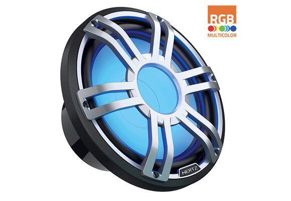 Hertz - HMS 12 S4-LD-G - 12" Marine Sport subwoofer 4 Ohm | Grijs (RGB led)