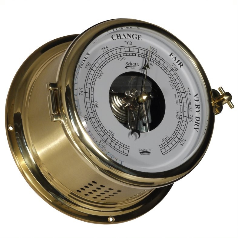 Schatz - Barometer Royal messing Ø180 mm mat