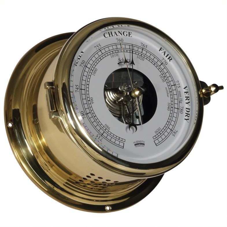 Schatz - Barometer Royal messing Ø180 mm glanzend
