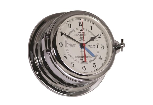 Schatz - Getijdenklok Midi messing verchroomd Ø155 mm