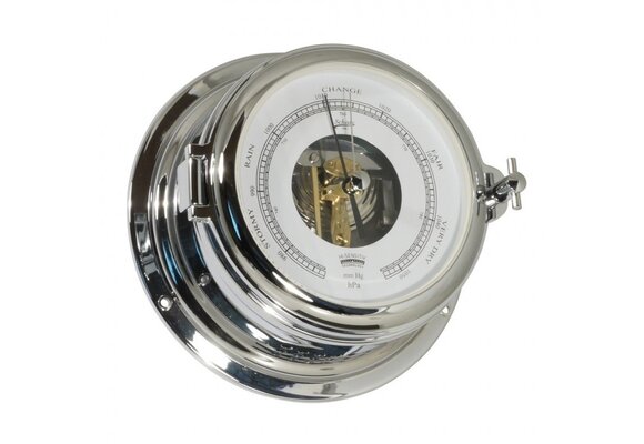 Schatz - Barometer Midi messing verchroomd Ø155 mm open wijzerplaat