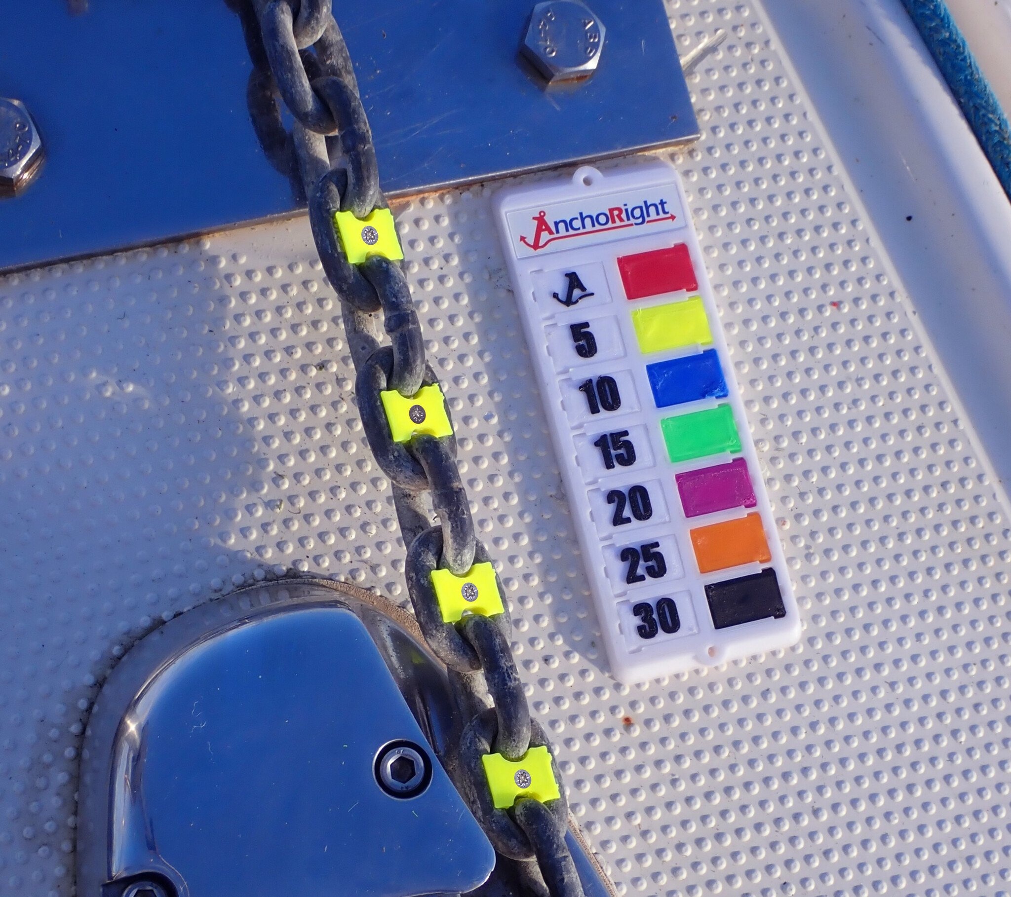 Anchoright - Ankerkettingmarkeringen 12 mm - 6 kleuren