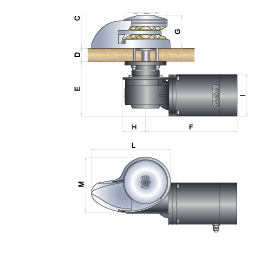 Ankerlier Verticaal model "Corse" (zonder verhaalkop)