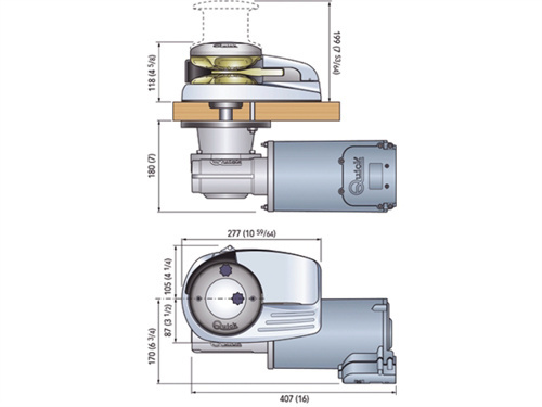 Quick - Verticale ankerlier "Dylan" kaapstander