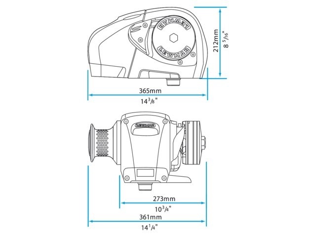 Lewmar - Horizontale ankerlier H3 Gypsy (drum)
