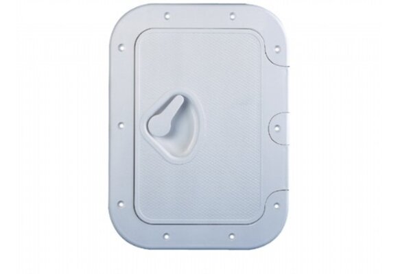 Inspectieluik 27.5x37.5cm Z/Slot Wit