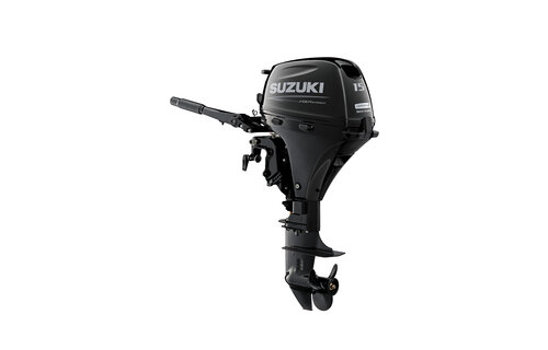 Suzuki buitenboordmotor 15 pk – DF15A - Langstaart – Zwart