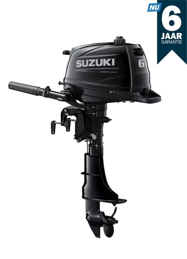 Suzuki buitenboordmotor 6pk - DF6A - Langstaart - Zwart