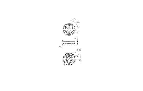 Borika - Adapterring voor Scotty (set of 3)