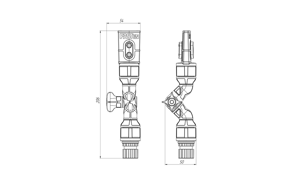 Borika - Draaibare en kantelbare houder voor navigatielampen